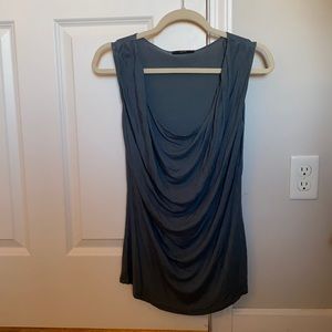 Beautiful navy cowl neck tank, size medium